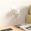 Ceļojuma adapteris UK/US/AU/FI/CN-1/CN-2 uz ES — balts