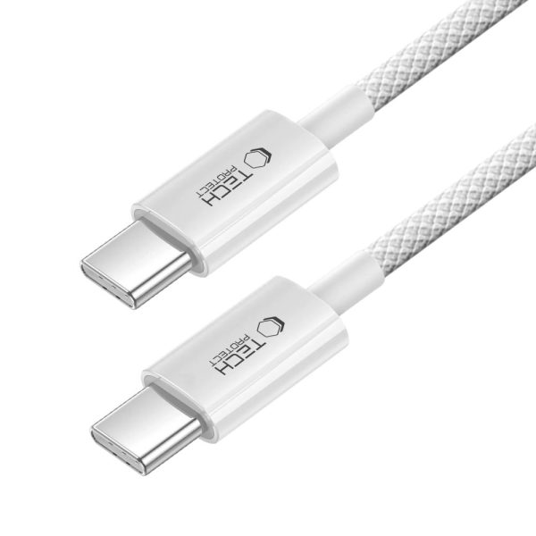 1029412-2-kabel-przewod-usb-c-pd-60w-3a-100-cm-szary-tech-protect-hurtownia-dropshipping.jpg USB-C PD 60W 3A 100 cm kabelis - pelēks