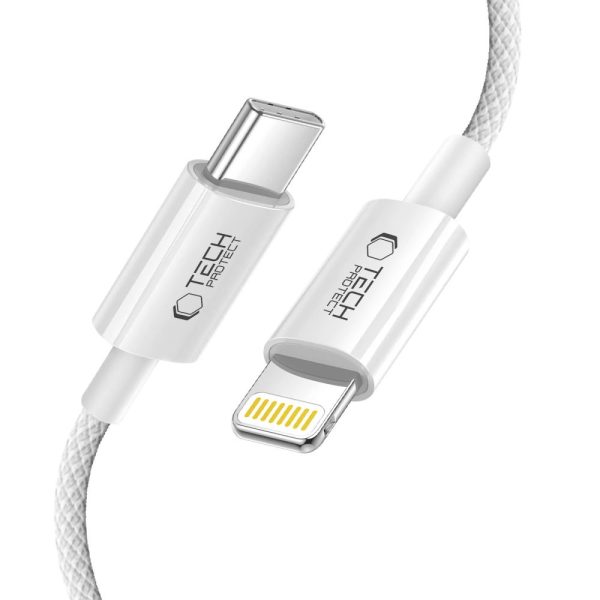 1029413-3-kabel-przewod-usb-c-iphone-lightning-pd-27w-3a-100-tech-protect-hurtownia-dropshipping.jpg USB-C kabelis - iPhone Lightning PD 27W 3A 100 cm - pelēks