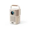 FullHD 1080p LCD bezvadu multimediju projektors ar JBL WiFi BT T2 Plus skaļruņiem - bēšs
