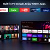 FullHD 1080p LCD multimediju projektors ar JBL WiFi BT K2s skaļruņiem - melns