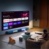 FullHD 1080p LCD multimediju projektors ar JBL skaļruņiem un WiFi BT zemfrekvences skaļruni K2s Pro - melns