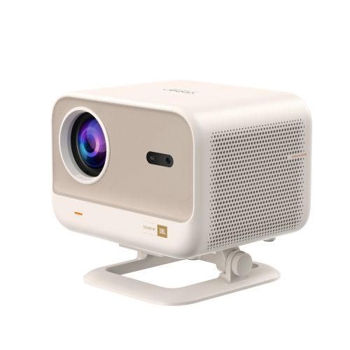 FullHD 1080p LCD multimediju projektors ar JBL WiFi L2 Plus skaļruņiem - bēšs