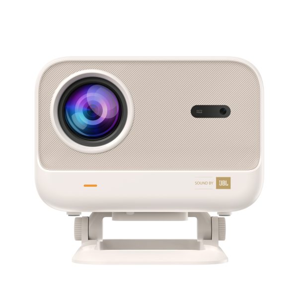 FullHD 1080p LCD multimediju projektors ar JBL WiFi L2 Plus skaļruņiem - bēšs