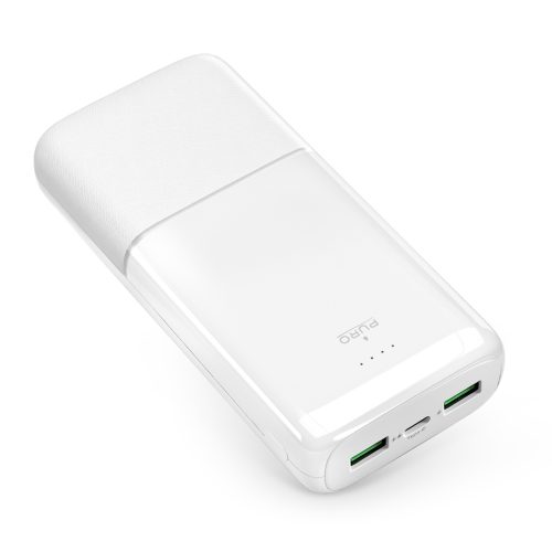 Powerbank 20000mAh USB-A USB-C PD AFC 22.5W - balts
