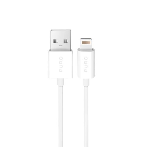 1029435-1-kabel-przewod-usb-a-iphone-lightning-tpe-12w-3m-bi-puro-hurtownia-dropshipping.jpg USB-A - iPhone Lightning TPE 12W 3m kabelis - balts