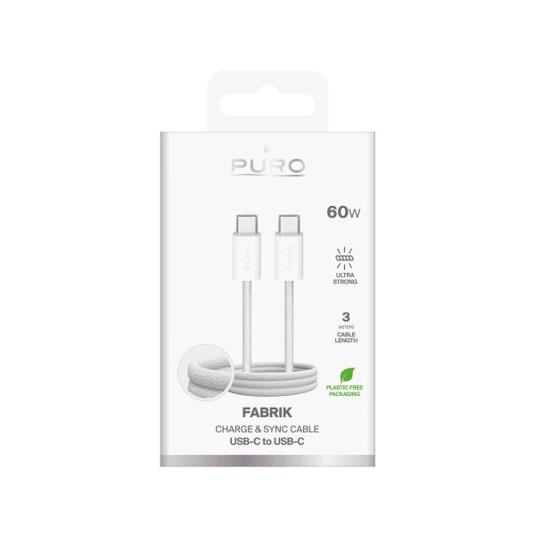 1029440-2-kabel-przewod-usb-c-w-oplocie-fabrik-4-240w-1m-bia-puro-hurtownia-dropshipping.jpg Fabrik 4 240W 1m pīts USB-C kabelis - balts