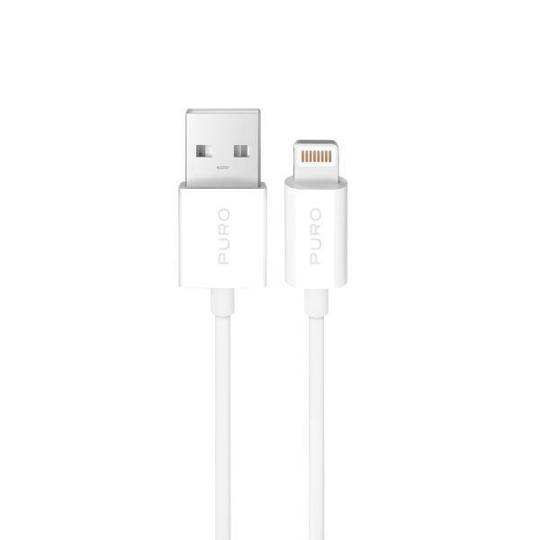 1029442-1-kabel-przewod-usb-a-iphone-lightning-tpe-12w-2m-bi-puro-hurtownia-dropshipping.jpg USB-A - iPhone Lightning TPE 12W 2m kabelis - balts