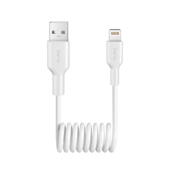 1029446-1-kabel-przewod-spiralny-usb-a-iphone-lightning-12w-puro-hurtownia-dropshipping.jpg Spirālveida kabelis USB-A - iPhone Lightning 12W 1m - balts