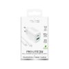 USB-A USB-C sienas lādētājs ar 30 W 1,2 m USB-C kabeli - balts