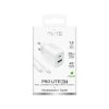 USB-A USB-C sienas lādētājs ar USB-C kabeli 25W 1.2m - balts