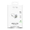 USB-A USB-C barošanas avots 20 W automašīnas lādētājs - balts