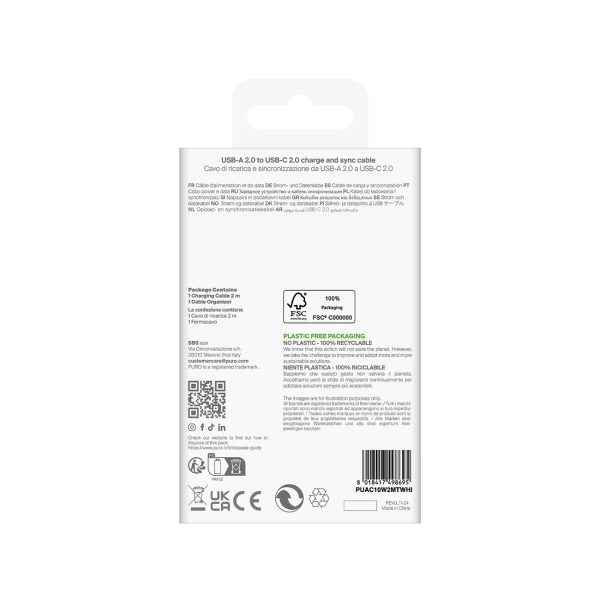 1029465-3-kabel-przewod-usb-a-usb-c-10w-tpe-2m-bialy-puro-hurtownia-dropshipping.jpg USB-A - USB-C 10W TPE 2m kabelis - balts