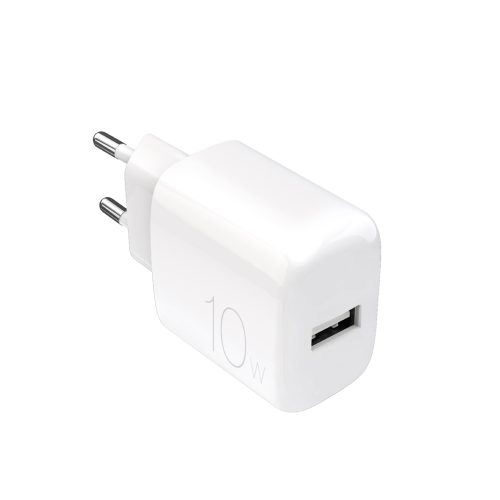 PROLITE 10W USB-A sienas lādētājs - balts