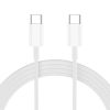 USB-C sienas lādētājs ar USB-C PD 20W kabeli - balts