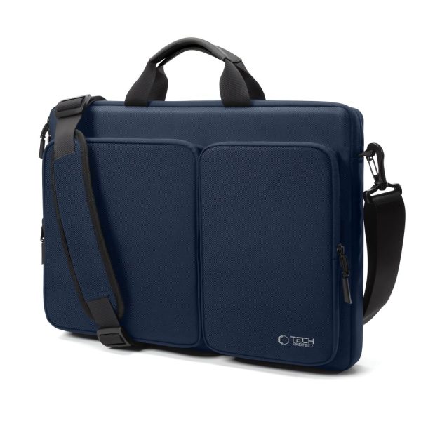 17 collu klēpjdatora soma un piederumi 44x31x7 cm - tumši zila