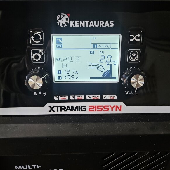 Pusautomātiskais Kentauras XTRAMIG-215SYN 200A 220V 15 KG spole
