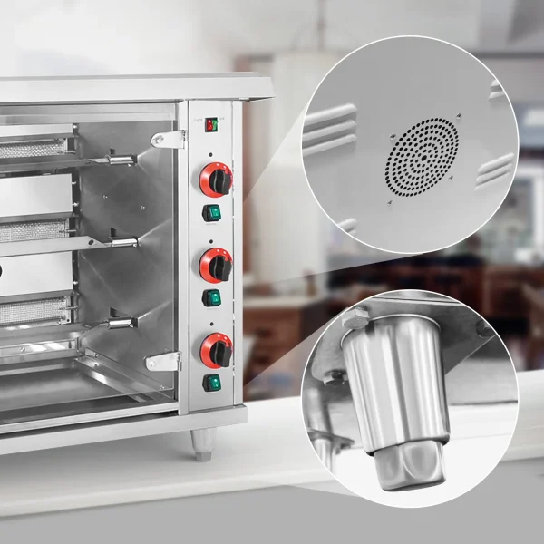 Gāzes grils 15 vistām, 3 iesmi, propāns-butāns, 15 kW