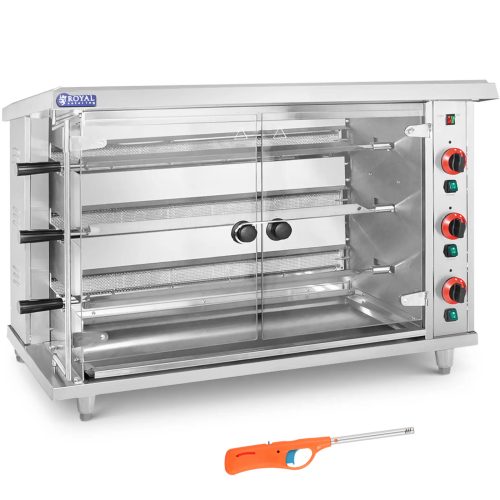 Gāzes grils 15 vistām, 3 iesmi, propāns-butāns, 15 kW