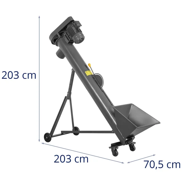 Skrūvpadevējs beramkravu granulām 1,4 m 1000 kg/h