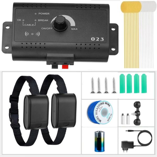 Elektriskais ganu apmācības žogs suņiem ar kakla siksnu 300 m komplekts