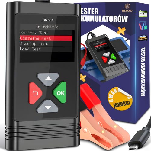 Automašīnas akumulatora diagnostikas testeris 6/12 V 2-220 Ah