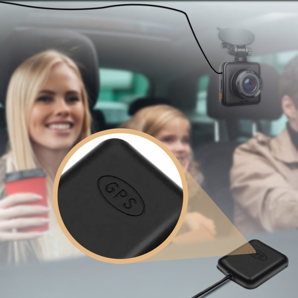 Automašīnas kameras videoierakstītājs ar GPS moduli 2K WiFi 2 collu TFT LCD