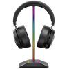 Spēļu galda statīvs austiņām ar USB centrmezglu, RGB LED fona apgaismojumu