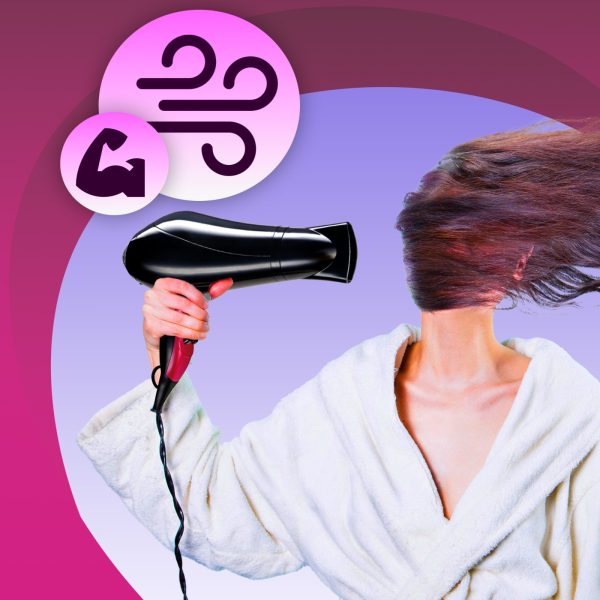 4-in-1 matu fēns, auksts gaiss, 3 žāvēšanas līmeņi, 2000 W