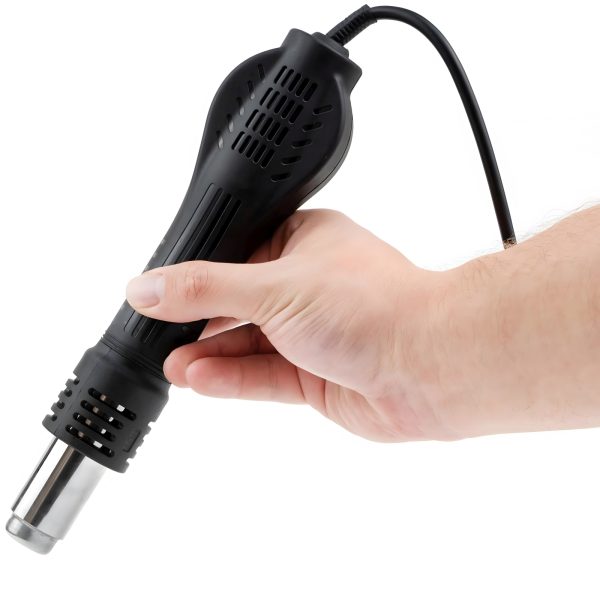 Karstā gaisa lodēšanas stacija ar 7 lodēšanas sprauslām 100–480 °C, 800 W