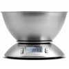 Elektroniskie virtuves svari ar bļodu un termometru STEEL 1,8 l 1-5000 g / 1 g