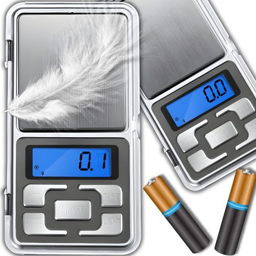Pārnēsājami, ar baterijām darbināmi rotaslietu svari LCD displejā 200 g / 0,01 g