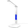 LED galda lampa, 3 spilgtuma līmeņi, modinātājs, kalendārs, pulkstenis, termometrs, 260 lm, 5 W