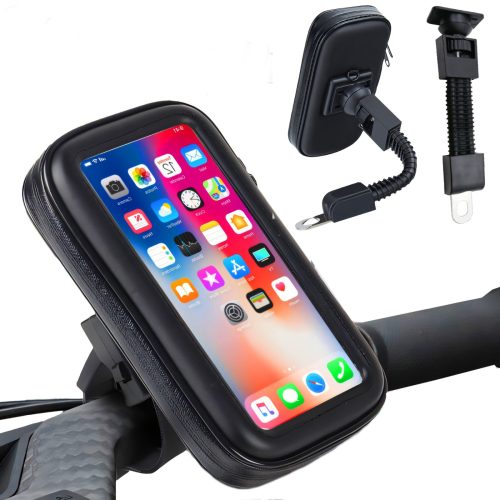 Ūdensizturīgs velosipēda turētājs telefonam uz stūres