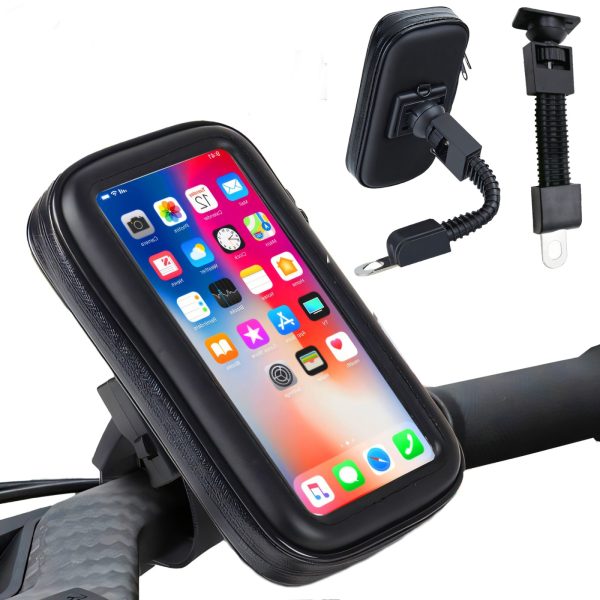 Ūdensizturīgs velosipēda turētājs telefonam uz stūres
