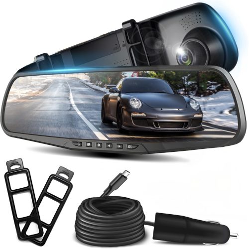 Automašīnas kameras videoierakstītājs ar kustības detektoru MIRROR Full HD TF 12 V