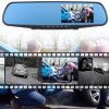 Automašīnas kameras videoierakstītājs ar kustības detektoru MIRROR Full HD TF 12 V