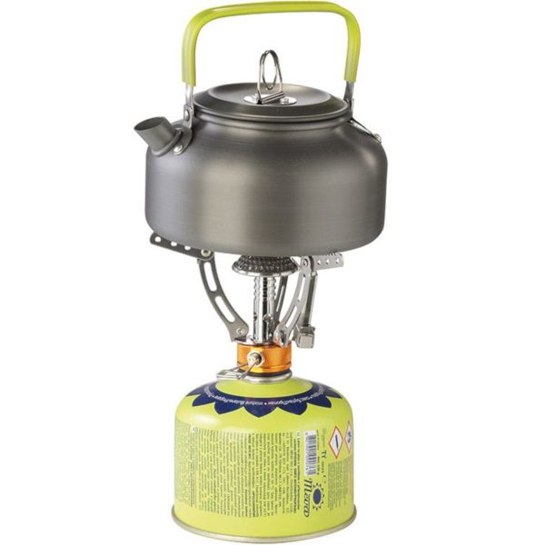 Tūristu plīts gāzes baloniem 7/16'' TWIST pjezo aizdedzinātājs 4,5 kW