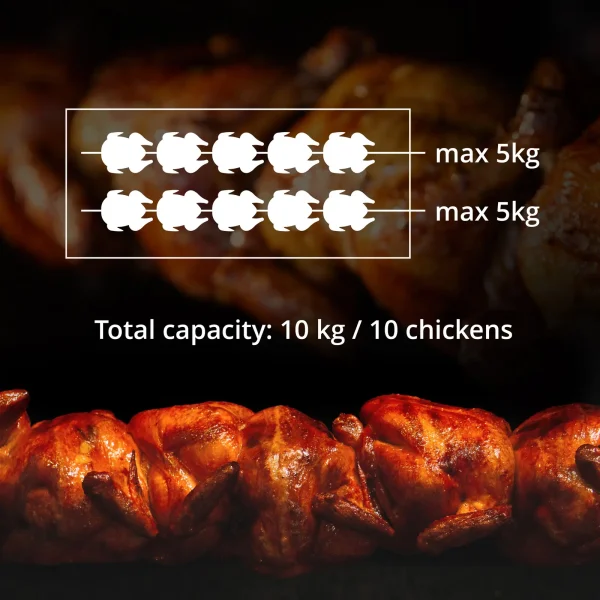Gāzes grils 10 vistām, 2 iesmi, propāns-butāns, 10 kW