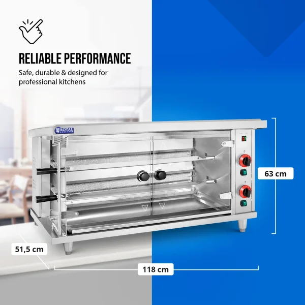 Gāzes grils 10 vistām, 2 iesmi, propāns-butāns, 10 kW
