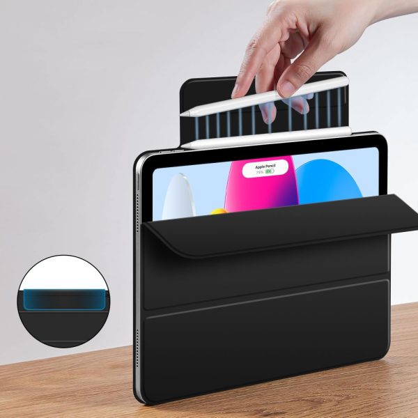 Aizsargvāciņš iPad 10.9'' 2022 / iPad 11'' 2025 Smartcase Magnetic - melns