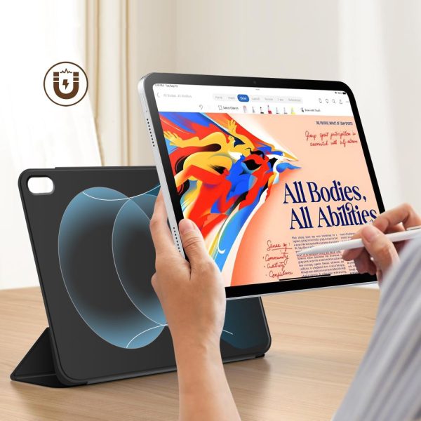 Aizsargvāciņš iPad 10.9'' 2022 / iPad 11'' 2025 Smartcase Magnetic - melns