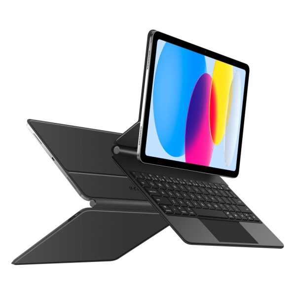 iPad 10.9'' 2022 / iPad 11'' 2025 Smartcase magnētiskais tastatūras maciņš - melns