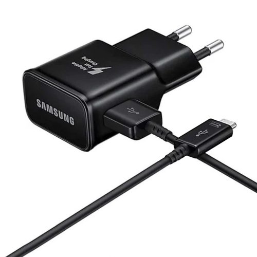 Samsung USB-A 15W sienas lādētājs ar USB-A - USB-C kabeli - melns