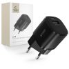 C20W mini USB-C PD 20W / USB-A QC 3.0 sienas lādētājs - melns