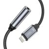 iPhone Lightning uz 3,5 mm mini ligzdas adapteris - melns