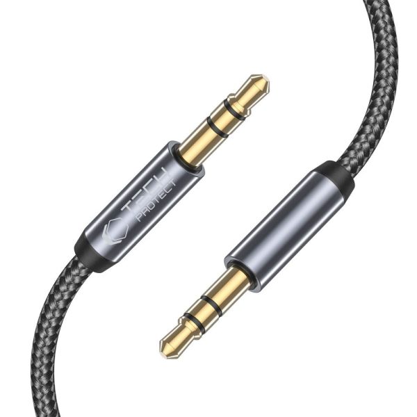 AUX audio kabelis ar mini ligzdu 3,5 mm, 1,5 m, melns