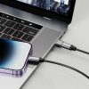 USB-A (vīriešu) - USB-C (sieviešu) adapteris - melns