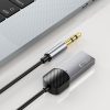 AUX audio adapteris ar mini ligzdu 3,5 mm (vīriešu) - Bluetooth - pelēks