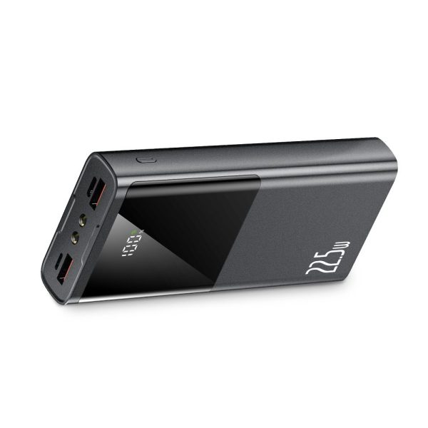 Powerbank PB13 20000mAh USB-A USB-C iPhone Lightning ar USB-C - USB-A 22.5W kabeli - pelēks